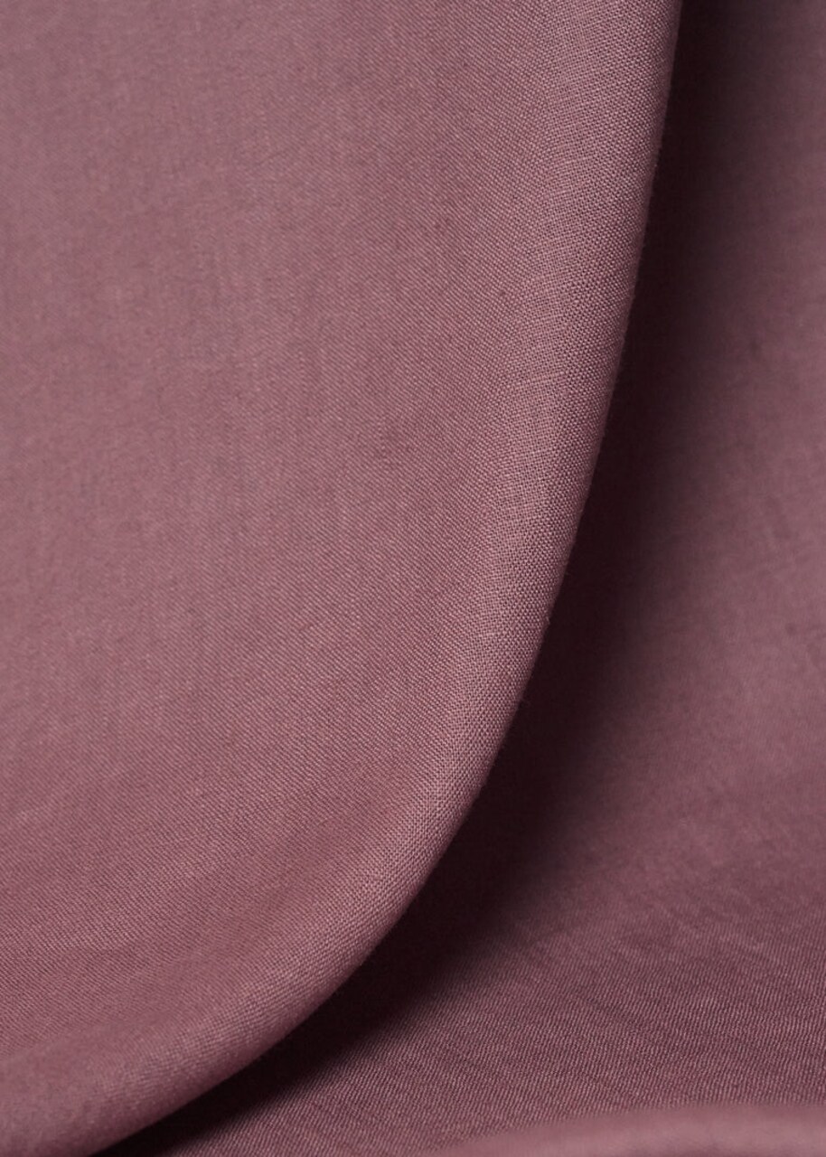 1 Yard Stone Washed Dusty Violet Pure Linen Fabric Midweight 5.5 oz 54 Inches Wide